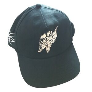 Richie Le Collection 5 Panel Angel Hat Black Cotton Twill Snapback No Flaws